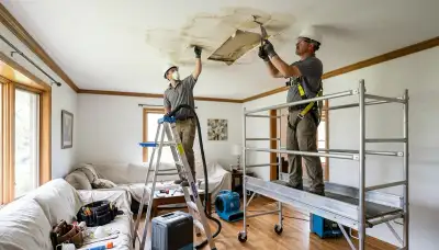 Ceiling water damage repair service for Providence, RI homes