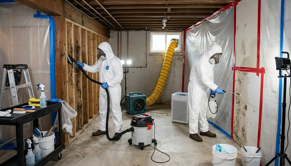 Mold removal service for homes in Providence, RI after water damage and moisture exposure