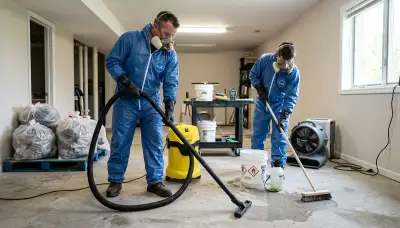 Sewer backup cleanup service removing contaminated water from a Providence, RI home