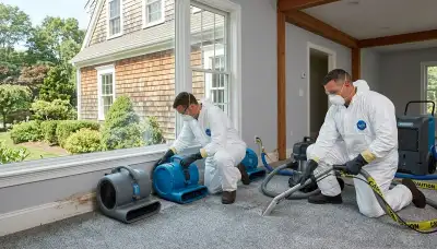 Water damage restoration services in Providence, RI by local water damage specialists