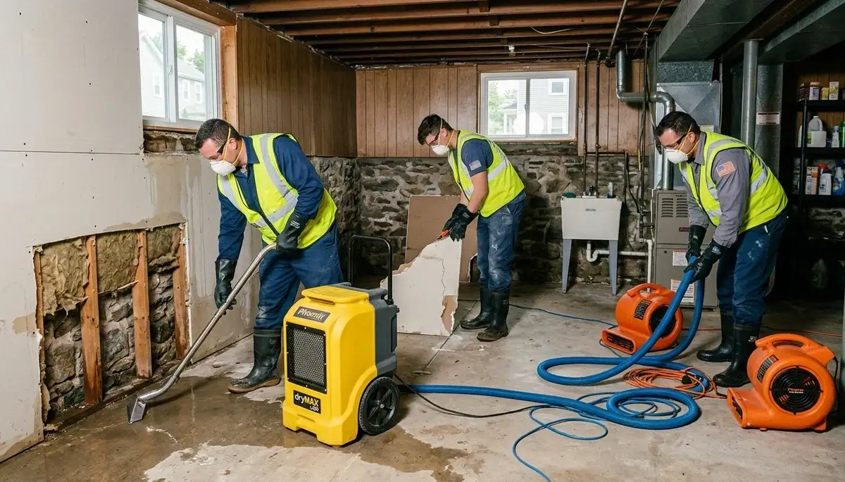Water damage restoration service in Providence, RI