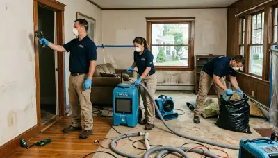 Water damage restoration services in Providence, RI