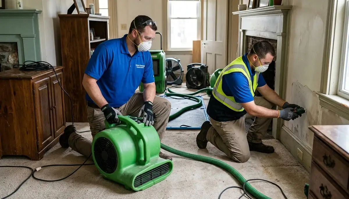 Water damage restoration services in Providence, RI
