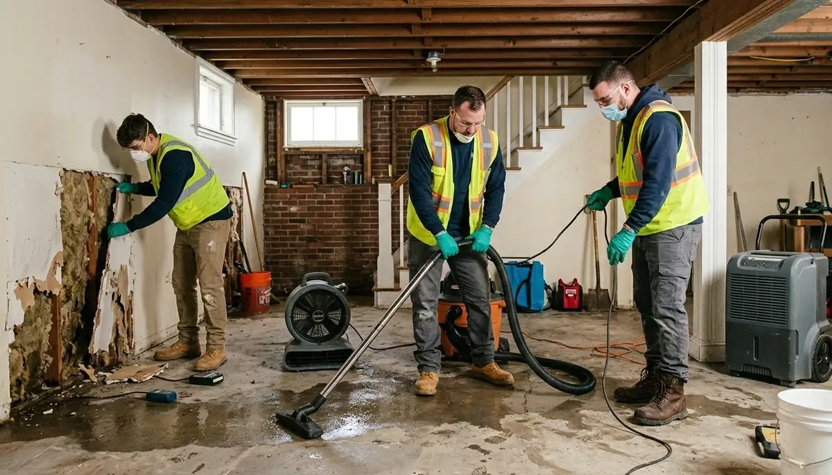 Water damage restoration services in Providence, RI by local emergency cleanup professionals