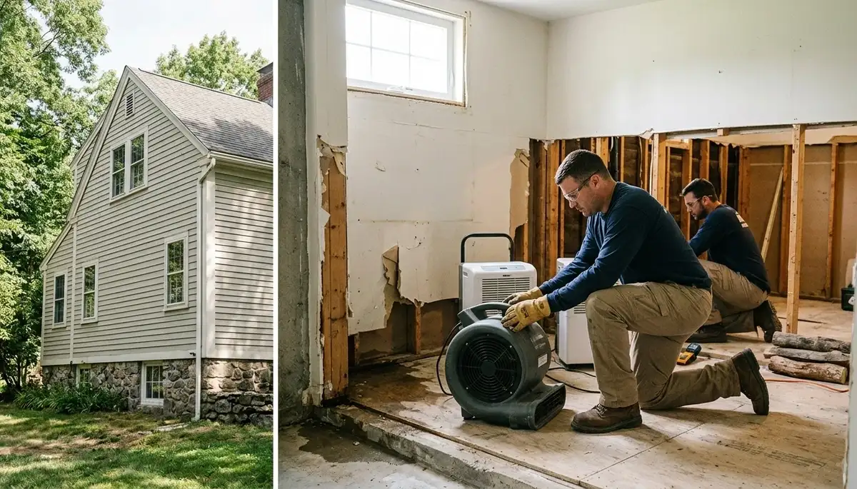 Water damage restoration services in Providence, RI