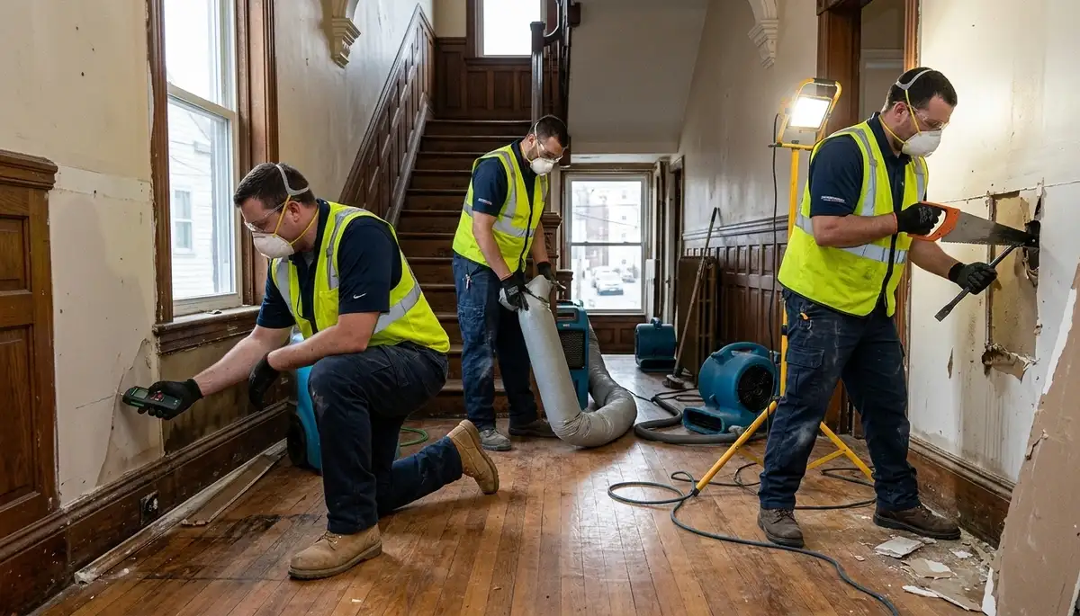 Water damage restoration services in Providence, RI by local water damage professionals