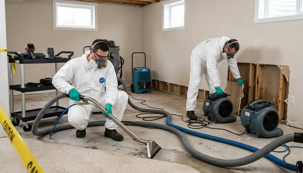 Water damage restoration services for Providence, RI homes after flooding, leaks, or storm damage