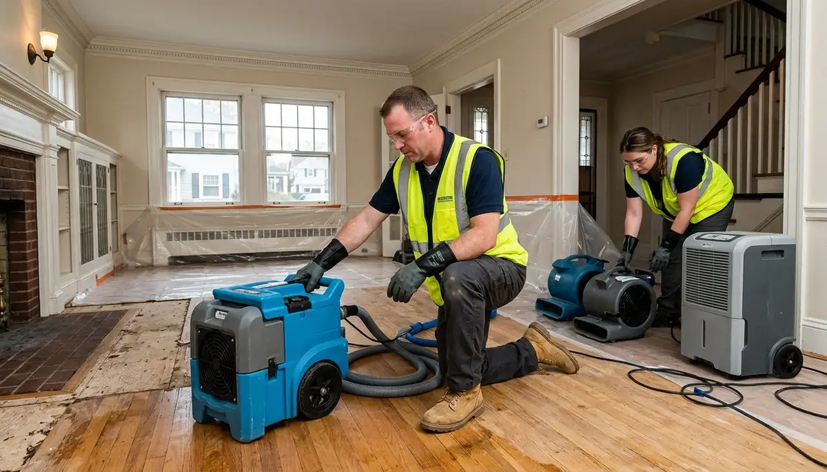 Water damage restoration services in Providence, RI by local cleanup professionals