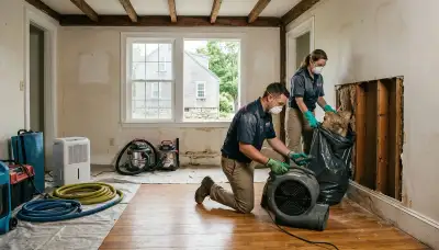 Water damage restoration services in Providence, RI