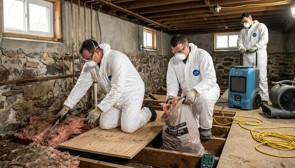 Water damage restoration services in Providence, RI