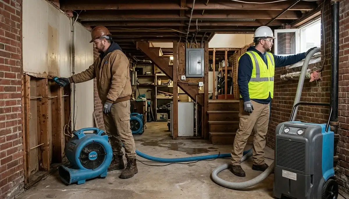 Water damage restoration services in Providence, RI and surrounding areas
