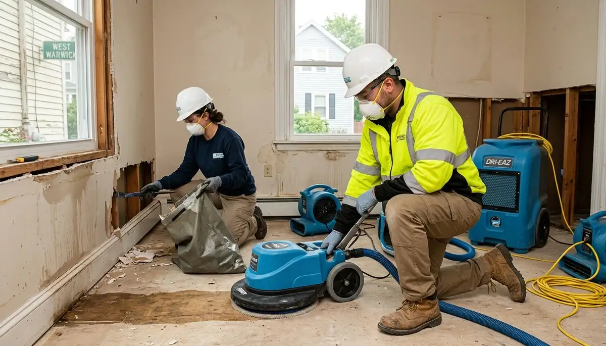 Water damage restoration services in Providence, RI by local water damage specialists