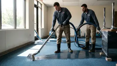 Water extraction services remove standing water from a Providence, RI home after water damage